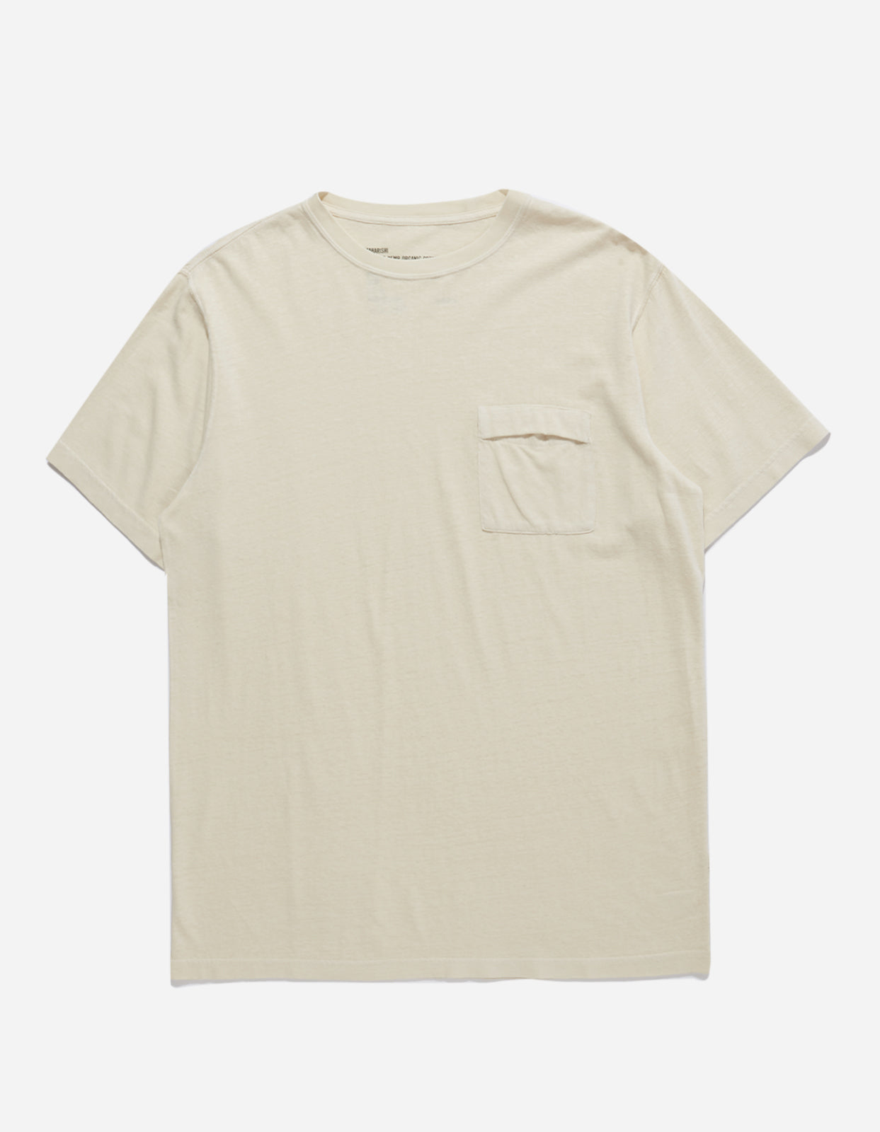 7021 Hemp Organic Pocket T-Shirt Ecru