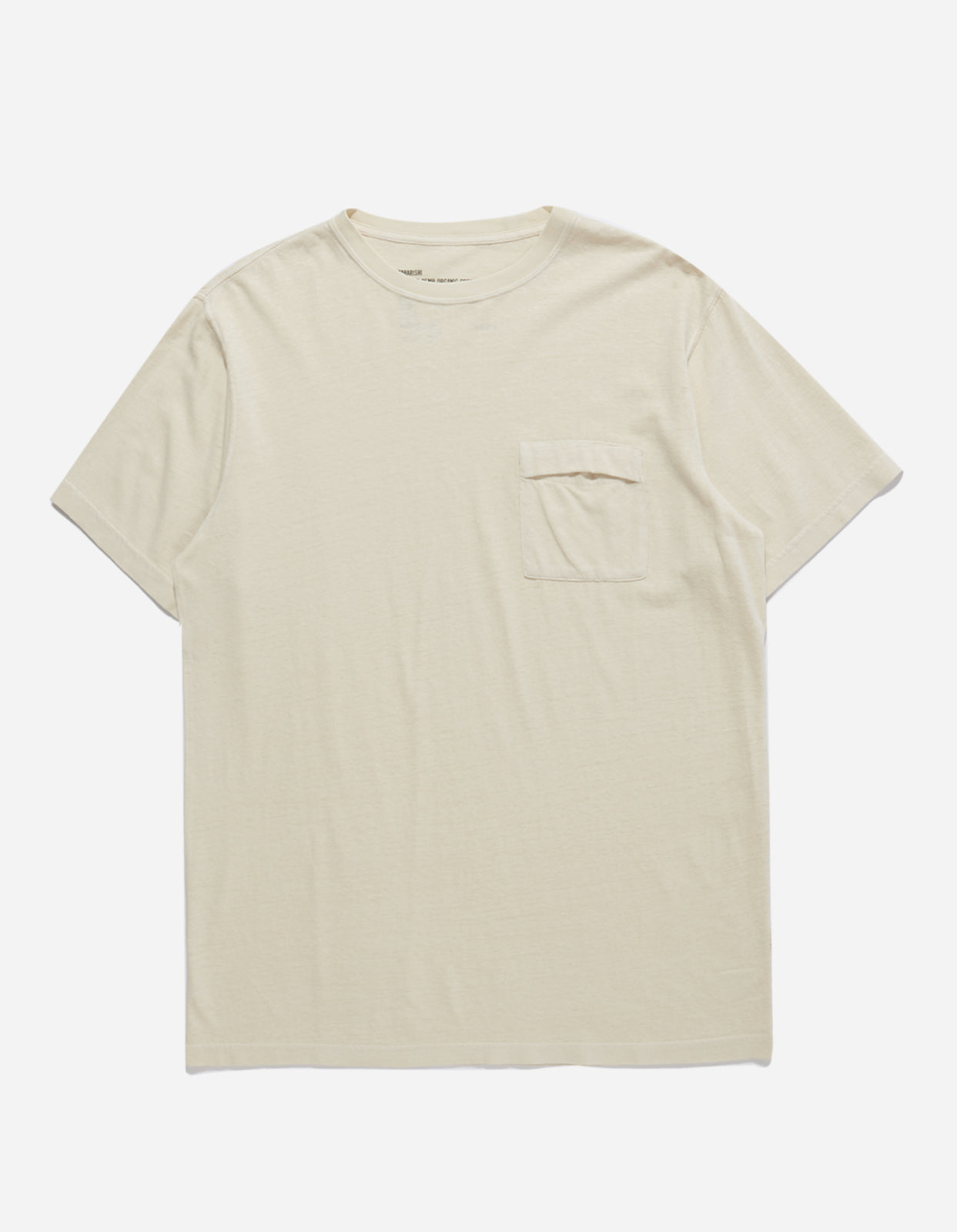 7021 Hemp Organic Pocket T-Shirt  Ecru