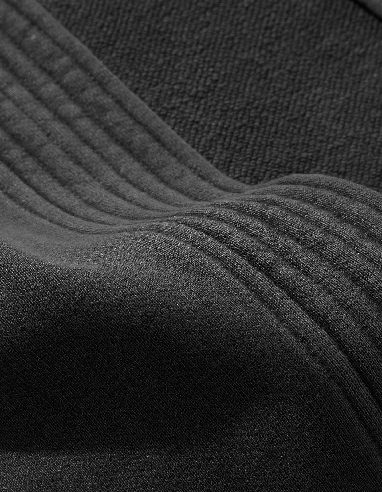 8012 Hemp Organic Sweat Kimono Black