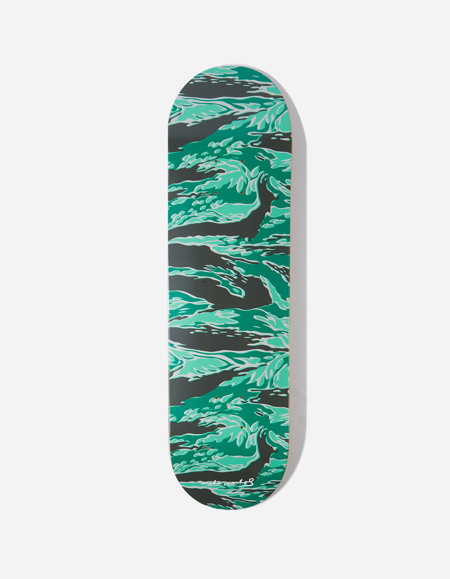 9723 Maha Warhol DPM: Tigerskins Skate Deck · Wood Warhol Woodland