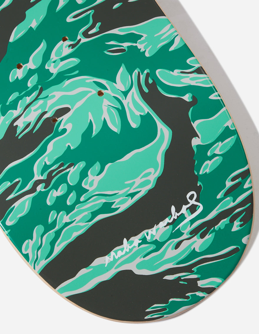 9723 Maha Warhol DPM: Tigerskins Skate Deck · Wood Warhol Woodland