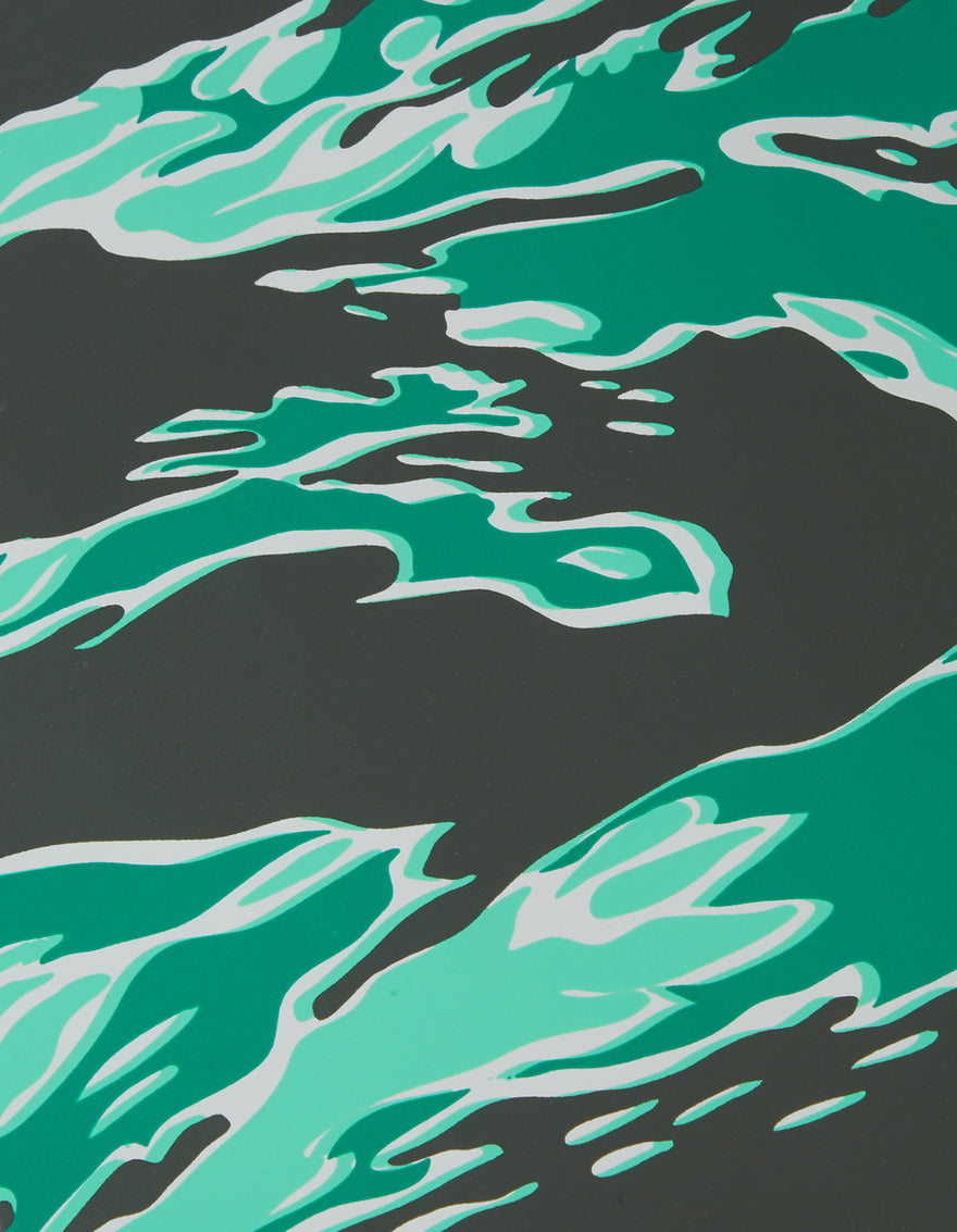 9723 Maha Warhol DPM: Tigerskins Skate Deck · Wood Warhol Woodland