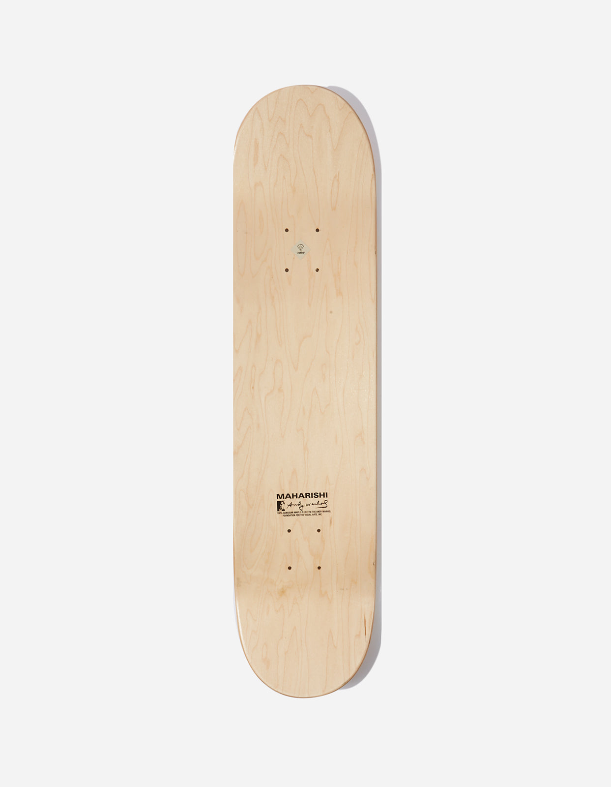 9726 Maha Warhol DPM: Tigerskins Skate Deck · Wood Warhol Oasis