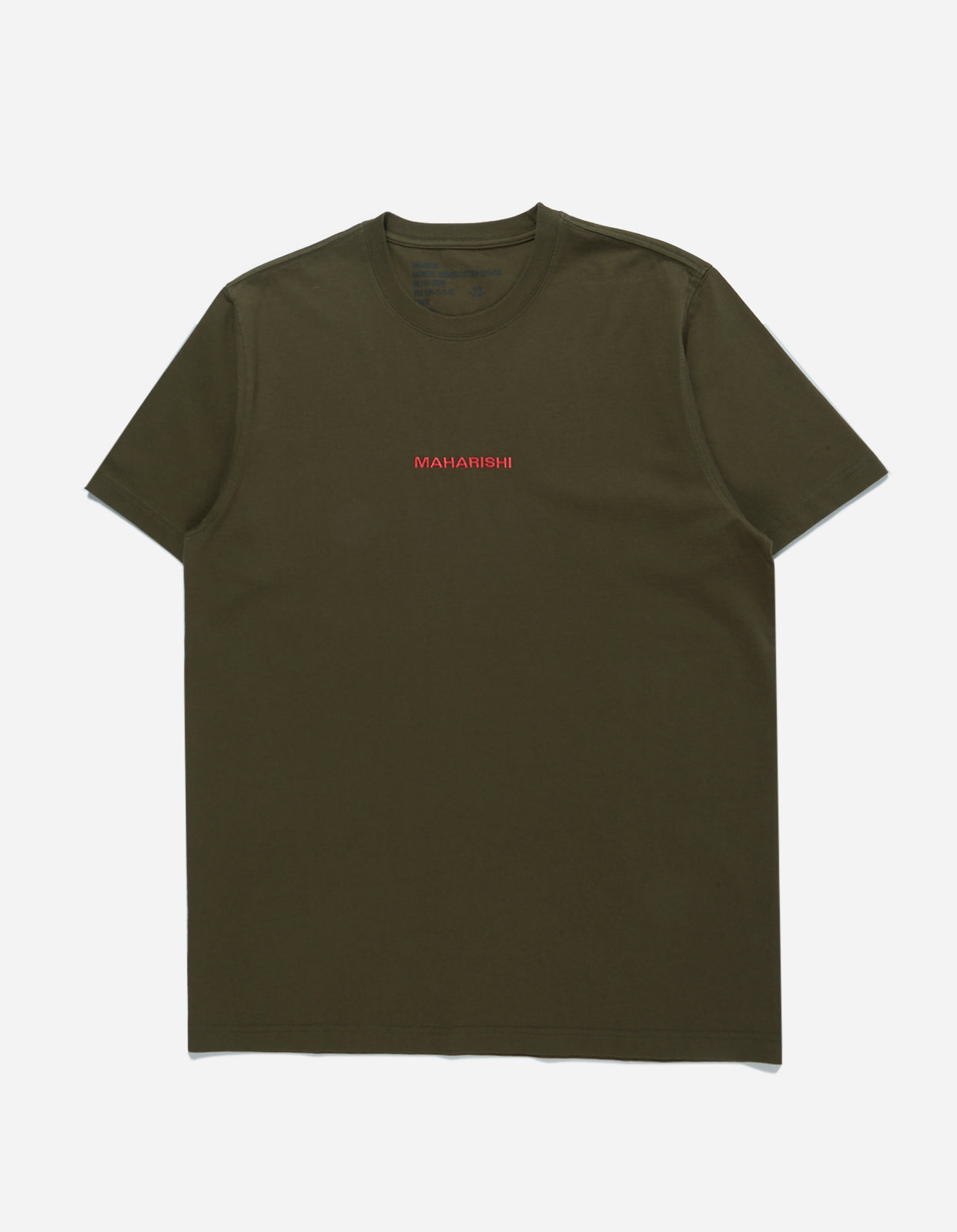 9753 MILTYPE Embroidered T-Shirt · Organic Cotton Jersey 190 Olive OG-107F