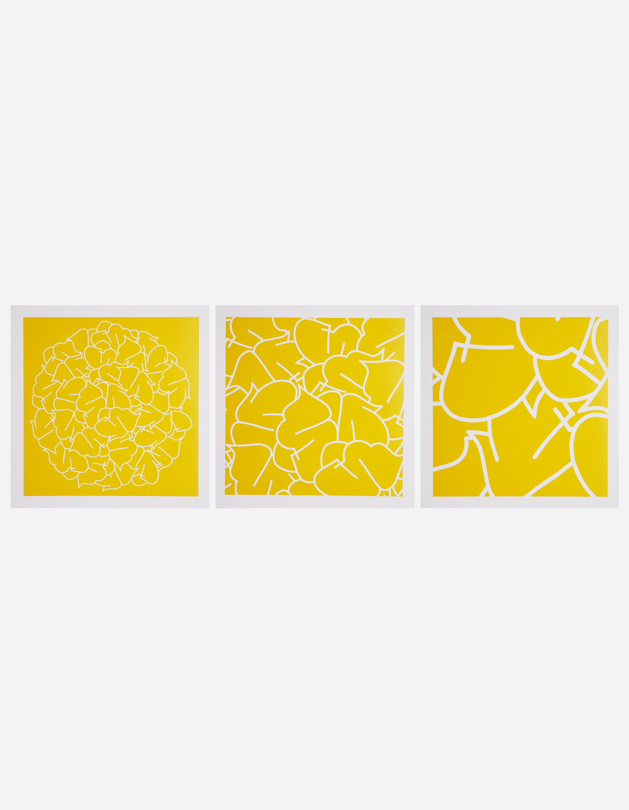 YE-90, 91 & 92 Triptych Yellow