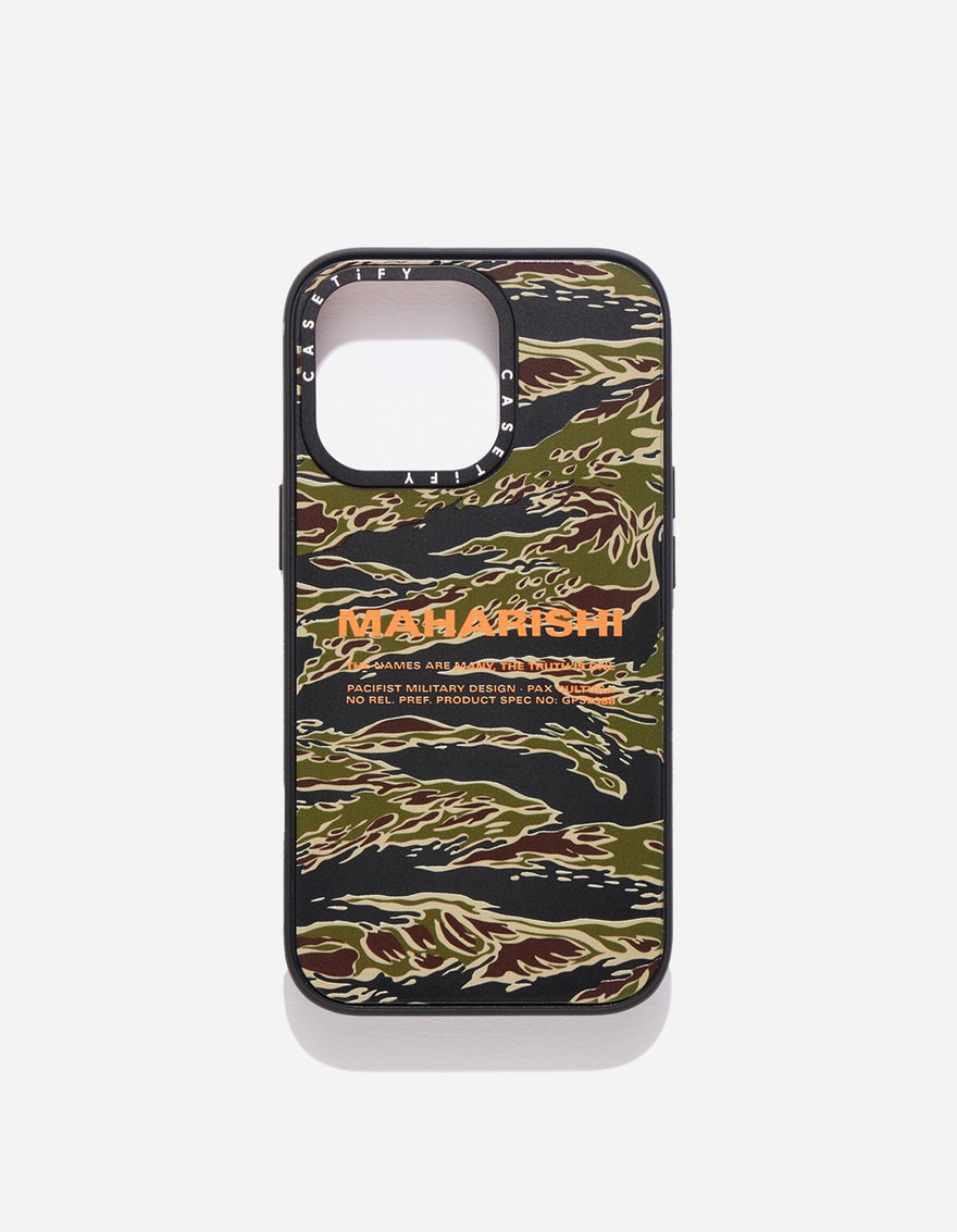 Maharishi x CASETiFY iPhone Case Golden Tigerstripe