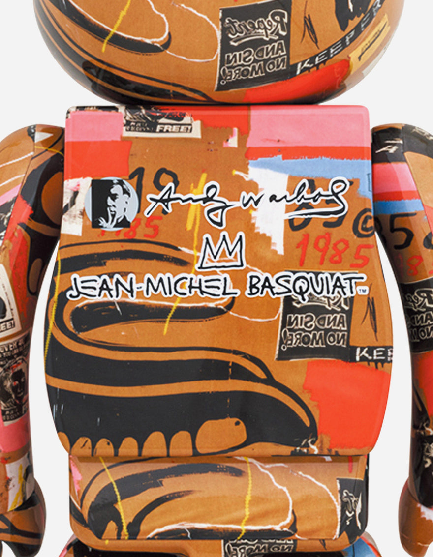 Medicom Be@rbrick Andy Warhol × Jean-Michel Basquiat #2 1000%